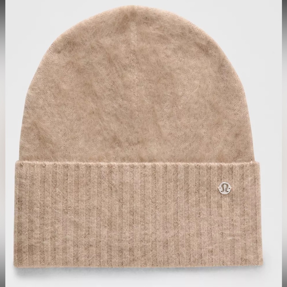 Lululemon Unisex Fuzzy Cashmere Beanie Heathered Nutmeg